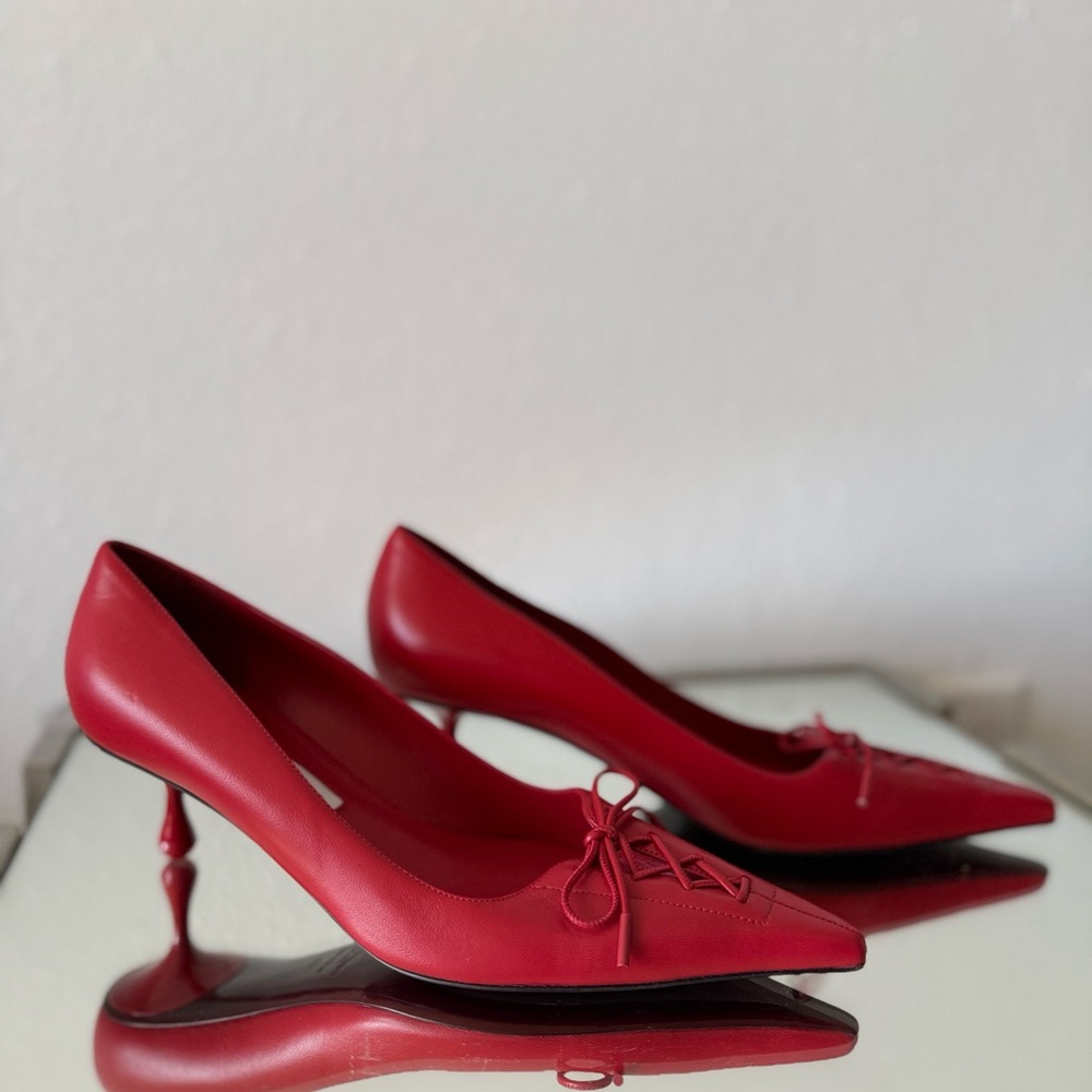 New Jimmy Choo Scarlett 50 Pointed-Toe Lace-Up $1,095 40 - Picture 10 of 14